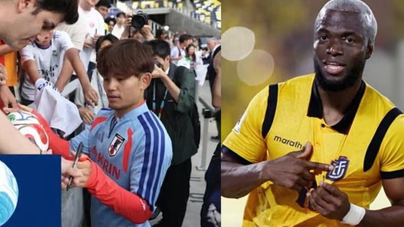 Takefusa Kubo, Erling Haaland and Enner Valencia.