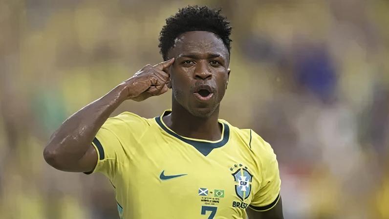 Vini Jr. foi destaque na partida da Seleção Brasileira contra a Escócia