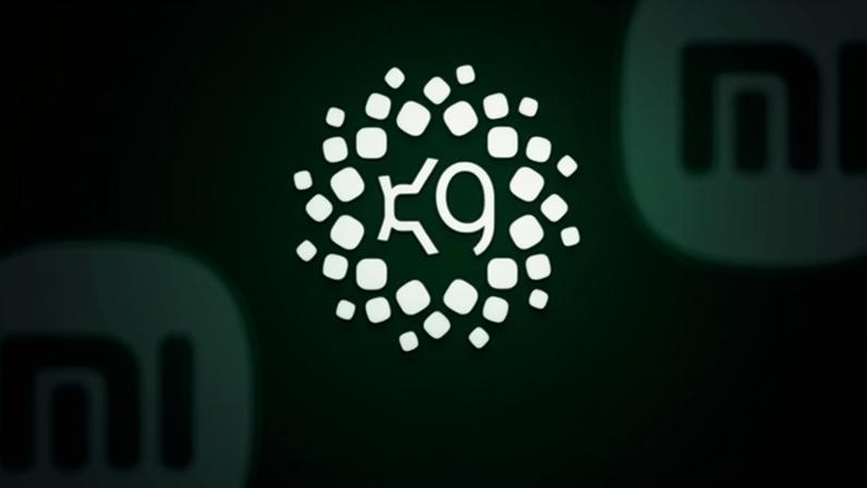Logo de HyperOS 4 con fondo verde de Xiaomi