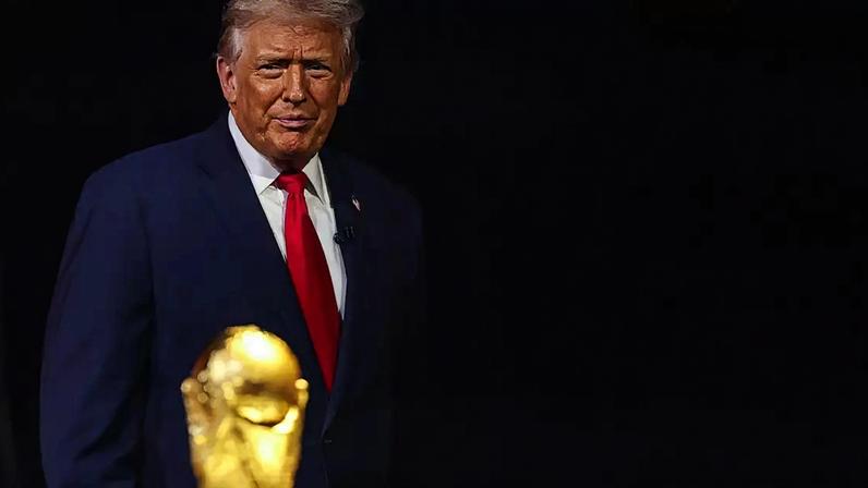 Donald Trump em evento da FIFA (Photo by Patrick Smith/Getty Images)