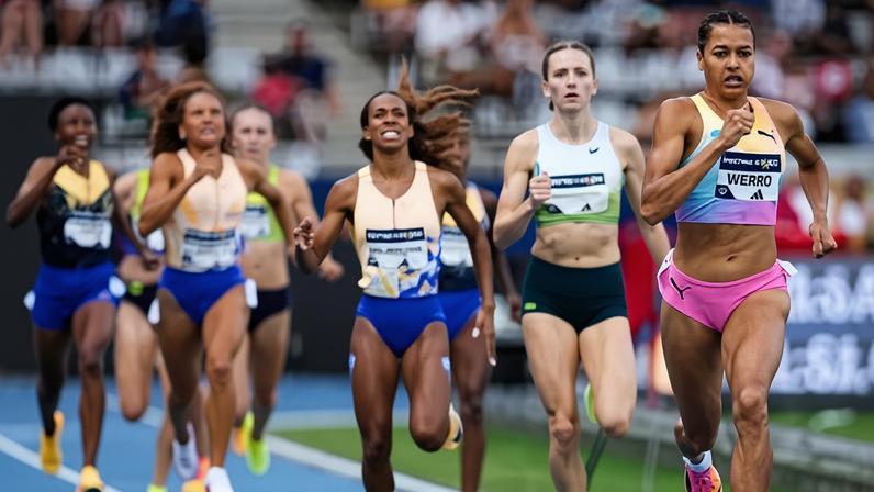 Audrey Werro aproxima-se do recorde mundial dos 800 m em Paris Diamond League