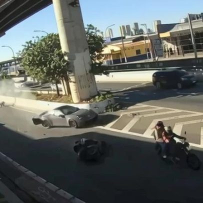 Polícia diz que Fabio Giga dirigia Porsche em alta velocidade antes de acidente