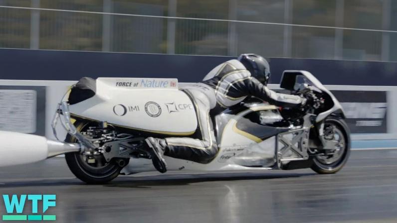 Go behind the scenes with Force of Nature, the world's fastest steam-powered rocketbike.
