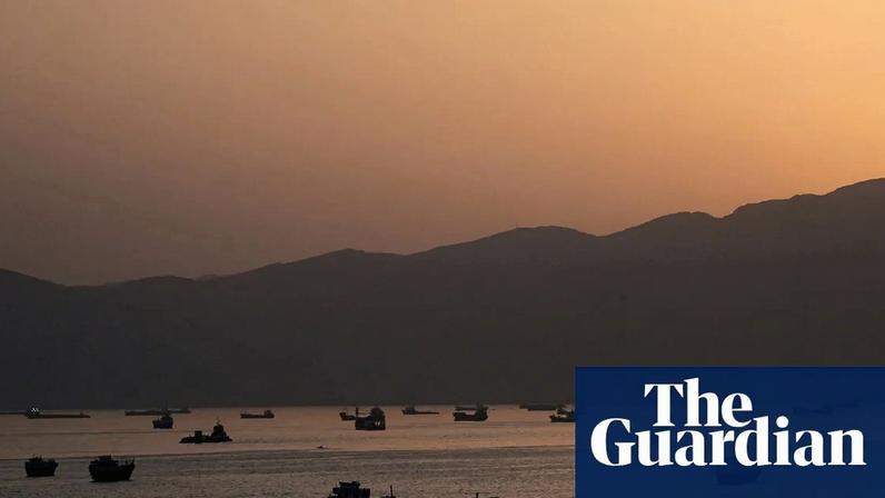 Ships and boats in the strait of Hormuz in Musandam, Oman, on 1 May.