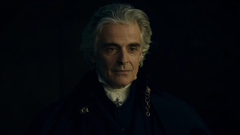Stately … Antonis Myriagos as Ioannis Kapodistrias in Kapodistrias.