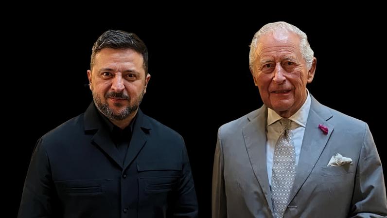 Zelensky agradece apoio firme do Reino Unido após encontro com o Rei