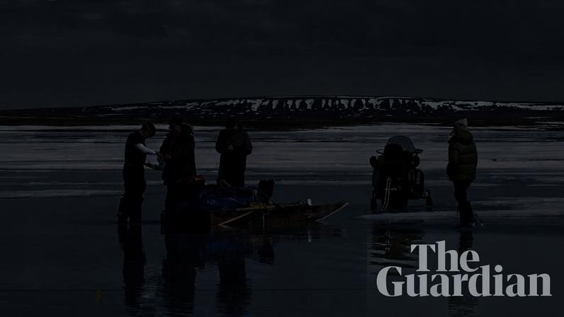 Across the Arctic, sea ice is vanishing rapidly because of the climate crisis Photograph: Brodie Larocque/The Guardian