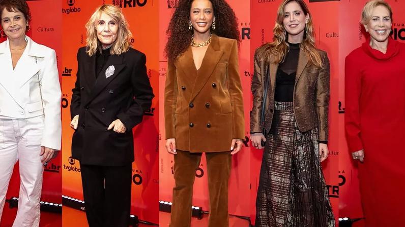 Veludo cotelê, alfaiataria oversized e brilho metalizado: Taís Araújo, Renata Sorrah, Mel Lisboa e mais famosos apostam em looks marcantes no Prêmio APTR.