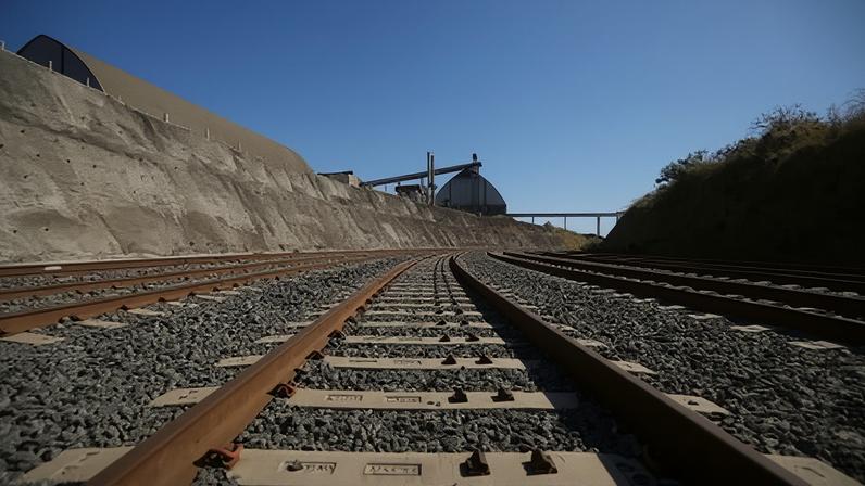 Trilho em ferrovia