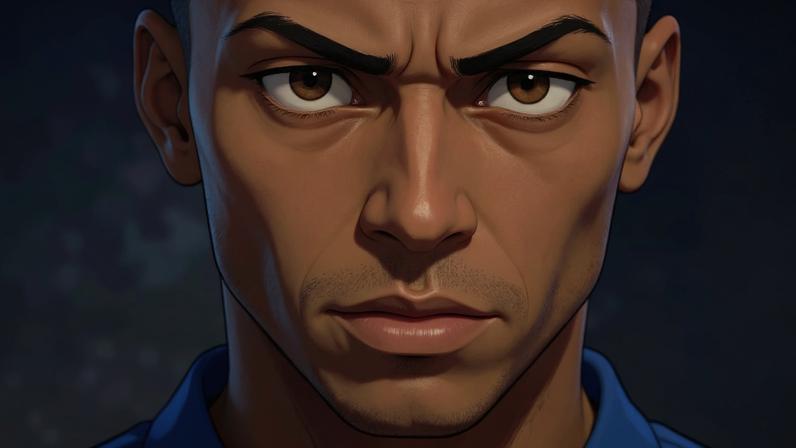 Reprodução - Instagram - Legenda: Ilustração transforma o empate entre Brasil e Marrocos em uma cena digna de anime / Jogada10
