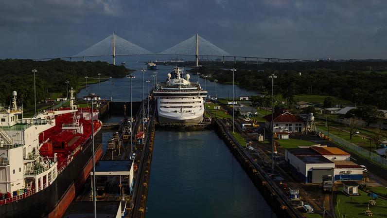 O Canal do Panamá é um dos pontos-chave para o comércio internacional