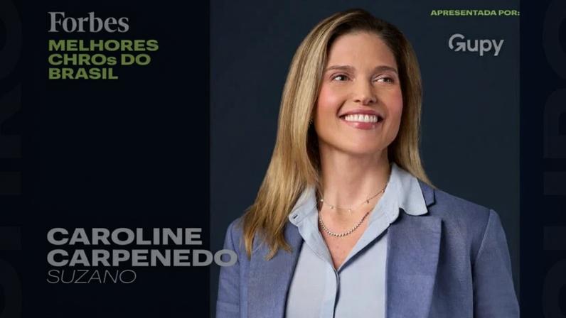 Caroline Carpenedo é um dos destaques da lista Forbes Melhores CHROs do Brasil em 2026