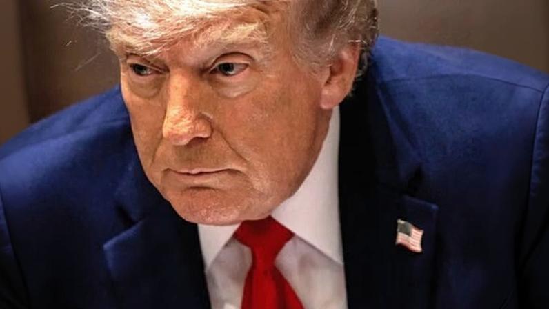 ‘Given the effluvium of lies in which Trump permanently floats, we’d be excused if we didn’t entirely trust this “PERFECTLY” report.’ Photograph: Samuel Corum/Pool/Samuel Corum - Pool/CNP/Shutterstock