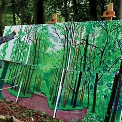 Retorno de David Hockney a Yorkshire inspira novo despertar artístico