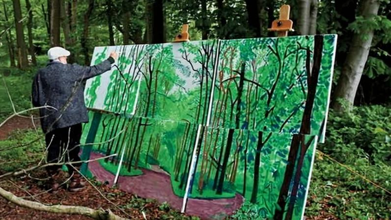 Retorno de David Hockney a Yorkshire inspira novo despertar artístico