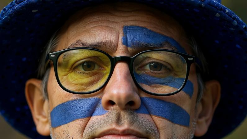 Uruguay fans travelling to North America will be joined by expats, with an impressive 10,000 expected to attend matches. Photograph: Bernadett Szabó/Reuters