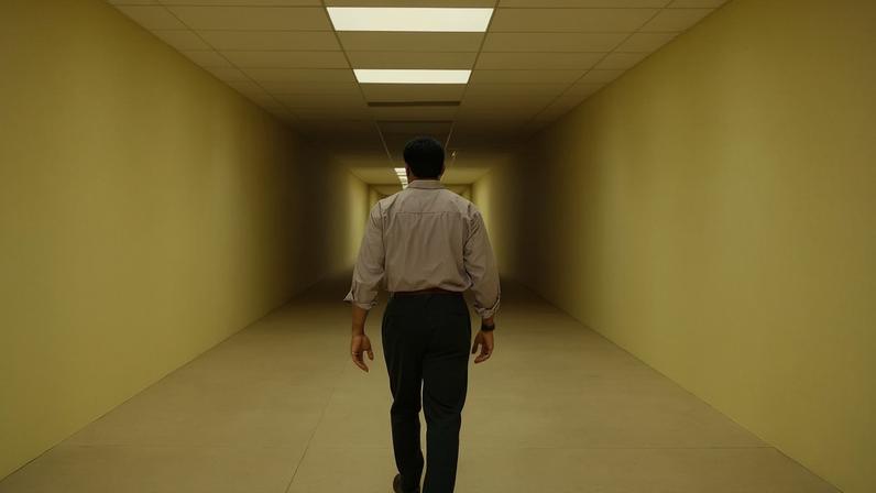 O ator britânico Chiwetel Ejiofor interpreta Clark em Backrooms