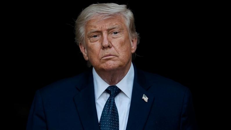 Moment Trump signs Iran deal at Palace of Versailles