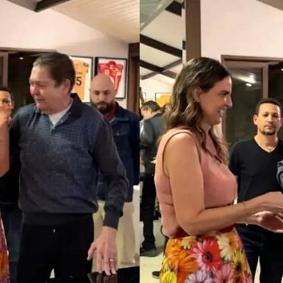 Faustão comemora aniversário da esposa Luciana Cardoso; veja vídeos