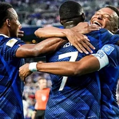 Tempestade de duas horas não impede França; Mbappé e Dembélé vencem Iraque