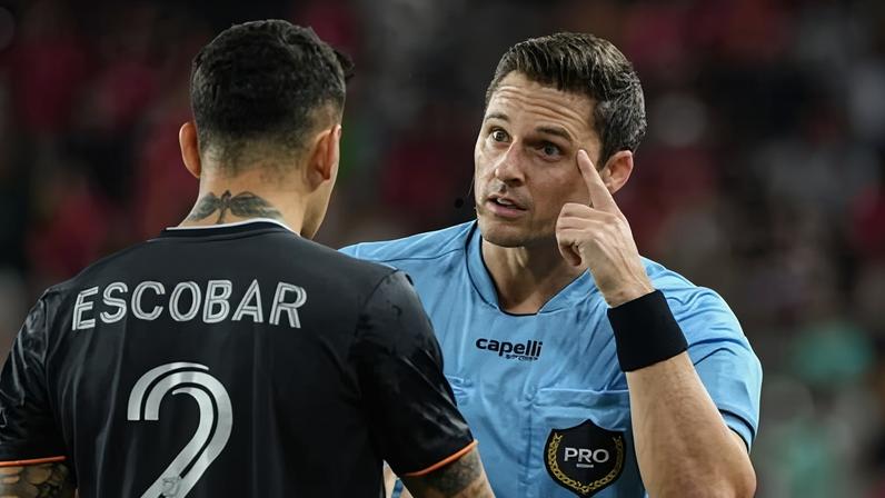 Joe Dickerson is a referee in MLS, but will be in the VAR booth this summer.