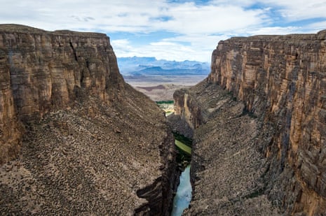 The Rio Grande, in the Santa Elena canyon on 11 April 2026 in Big Bend national park, Texas.