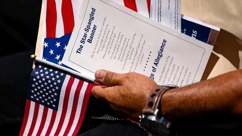 ‘The first Trump administration initiated denaturalization proceedings against 168 people. And the current Trump administration is seeking to operate in another stratosphere altogether.’ Photograph: Kent Nishimura/Bloomberg via Getty Images