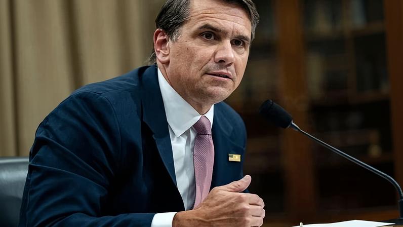 Todd Blanche speaks during a House oversight hearing on the Department of Justice in the US Capitol in Washington DC on 2 June 2026.