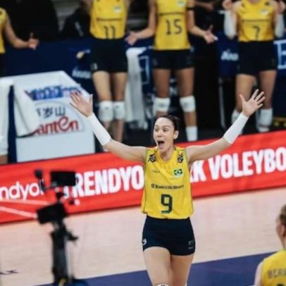 Seleção brasileira feminina de vôlei vence Bélgica em cinco sets na Liga das Nações