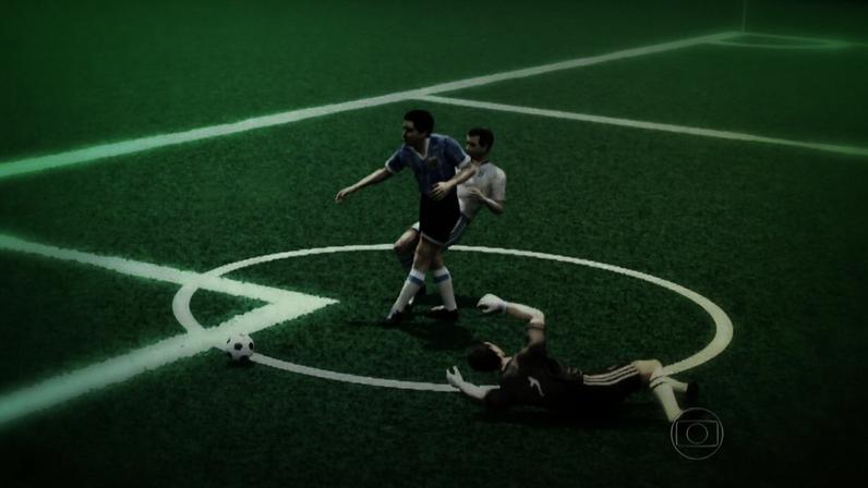 Em 1986, Argentina vence Inglaterra por 2 a 1 pelas quartas de final da Copa do Mundo