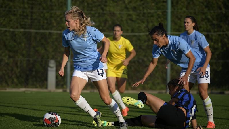 Maja Göthberg in action for Lazio against Inter in October 2023. The Swedish player helped the Rome club achieve promotion to Italy’s top tier that season.