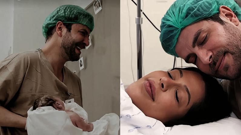 Laís Caldas e Gustavo Marsengo compartilham primeiras imagens da filha, Alice, nascida no último sábado, 6
