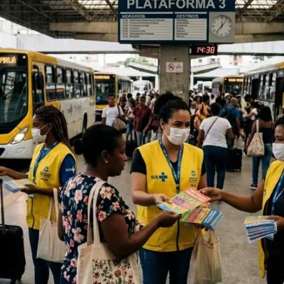 Manaus realiza ação contra violência a idosos em terminal de ônibus