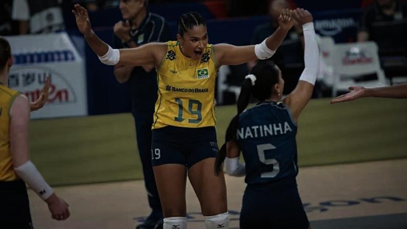 Brasil enfrentou Bélgica na segunda rodada da VNL