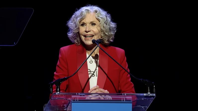 Jane Fonda at the Committee for the First Amendment Concert in New York City on 14 June 2026.
