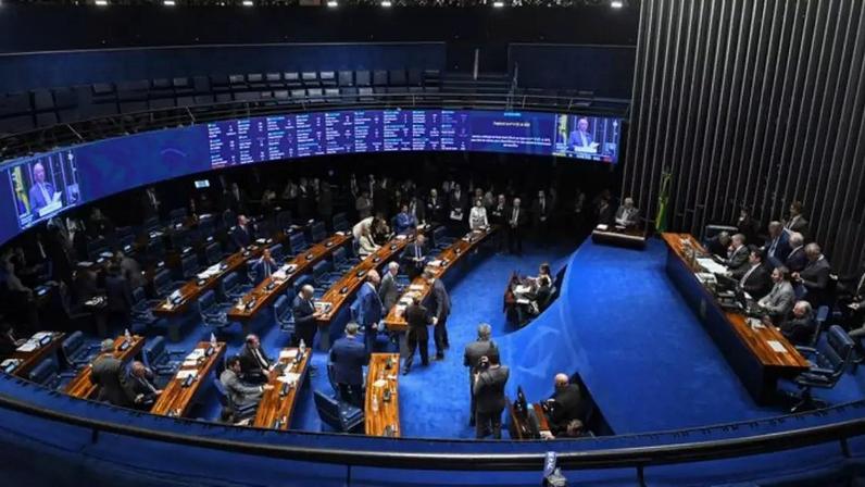 Plenário do Senado Federal durante sessão deliberativa ordinária