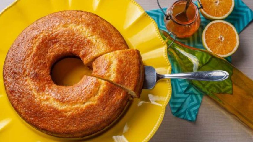 Bolo de laranja fofinho.