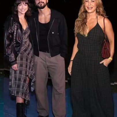 Famosos exibem looks de inverno com animal print e xadrez no show Marisa Monte