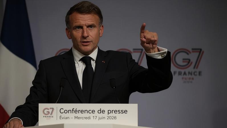 Emmanuel Macron said there had been a ‘very profound shift and remobilisation of the G7’ on Ukraine.