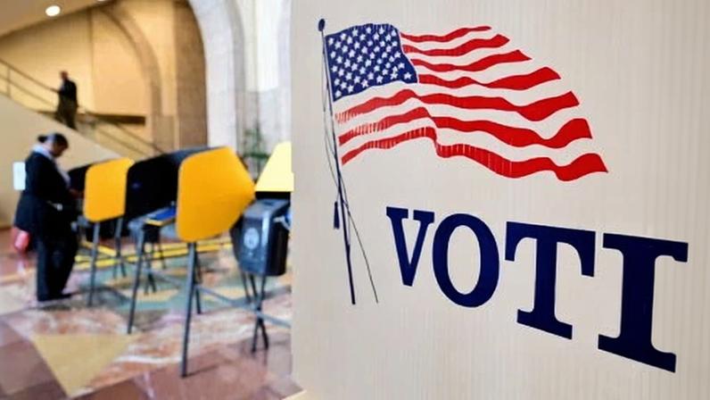 Voters at a polling place in Los Angeles on Tuesday.
