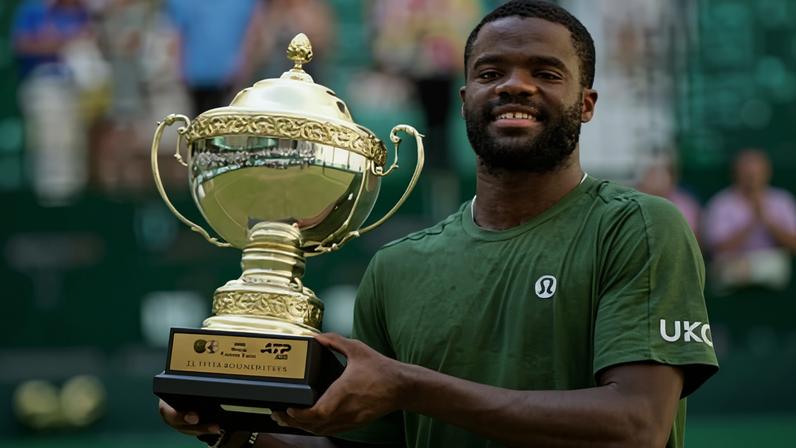 Frances Tiafoe’s win at the Halle Open is the biggest of his career so far.