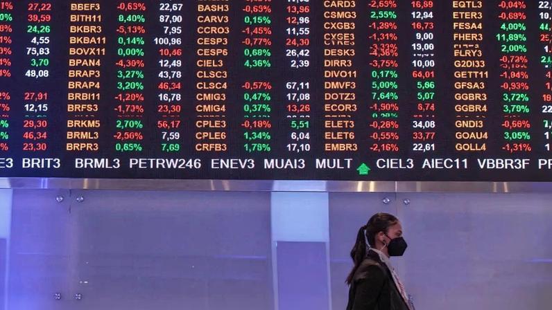 Ibovespa tem queda forte após tom ‘hawkish’ de Fed, antes de decisão do Copom — Foto: Patricia Monteiro/Bloomberg