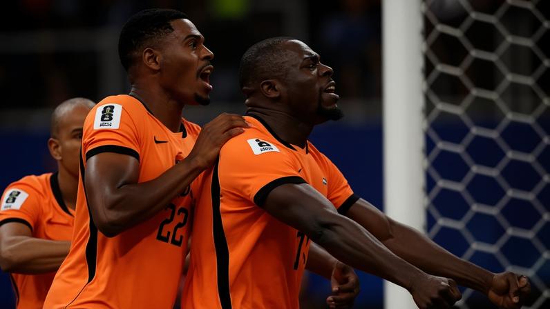 FIFA World Cup 2026 - Group F - Netherlands v SwedenSoccer Football - FIFA World Cup 2026 - Group F - Netherlands v Sweden - Houston Stadium, Houston, Texas, U.S. - June 20, 2026 Netherlands' Brian Brobbey celebrates scoring their first goal with Denzel Dumfries REUTERS/Phil Noble TPX IMAGES OF THE DAY