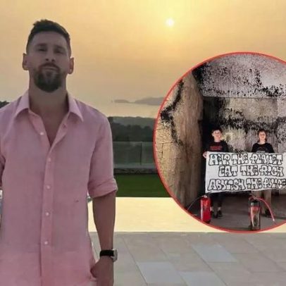 Mansão de Messi em Ibiza avaliada em R$ 65,9 milhões já vandalizada