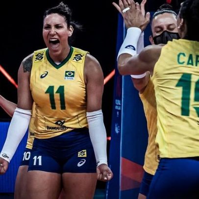Brasil invicto encara campeãs olímpicas na Liga das Nações de Vôlei