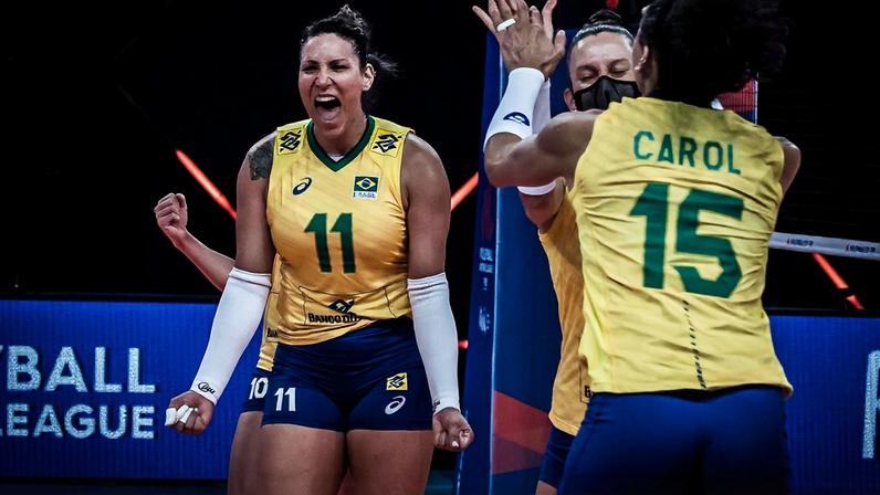 Seleção feminina de vôlei, liga das nações, brasil