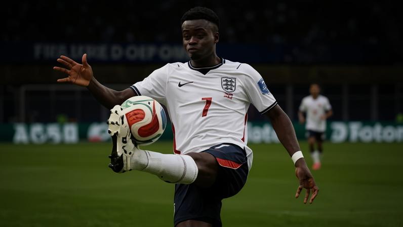 Bukayo Saka made his second appearance as a substitute of the World Cup as he continues his return from a nagging achilles injury.