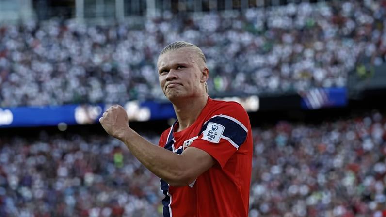 Erling Haaland is one of several stars in action on Monday in the World Cup.