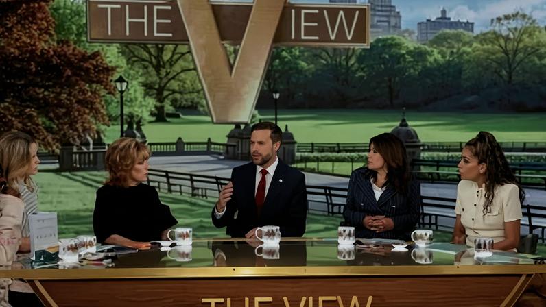 JD Vance appears on The View.