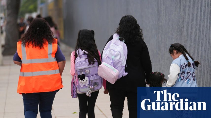 The first day of school in Los Angeles, California, on 14 August 2025.